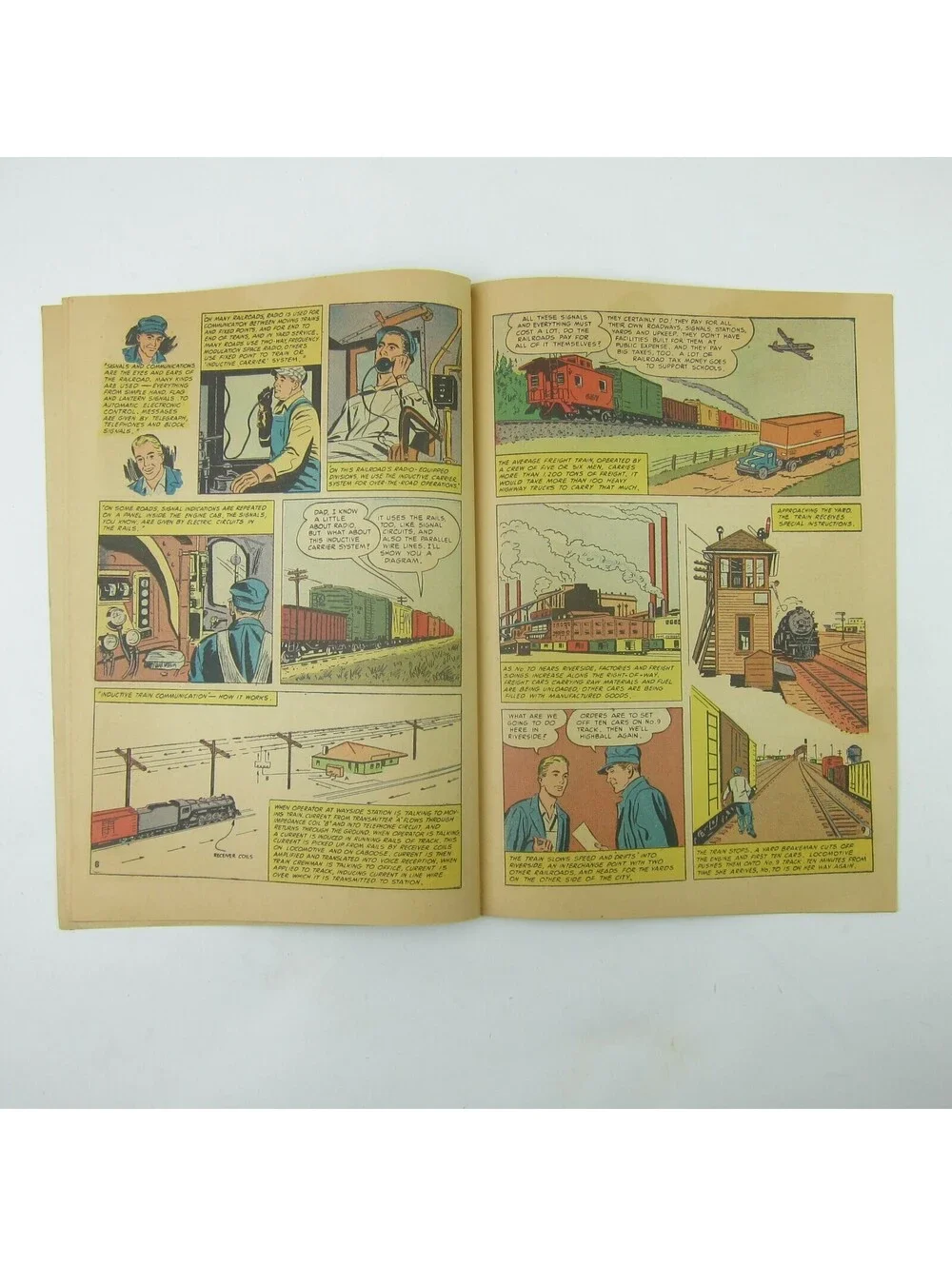 Railroad Comic Book Railroads Deliver the Goods Trains Promotional Vintage 1954